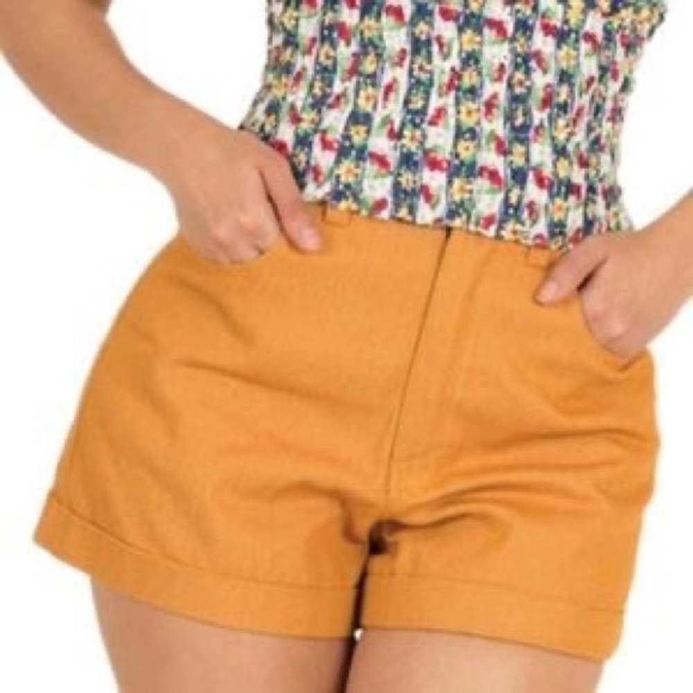 Tatyana chica shorts in mustard